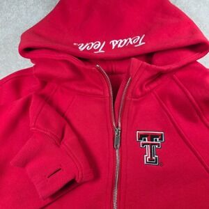 Dark Horse Hoodie Womens M Red Texas Tech Red Raiders Serenity Half Zip Crop